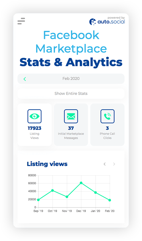 Facebook Marketplace Dashboard Auto Social