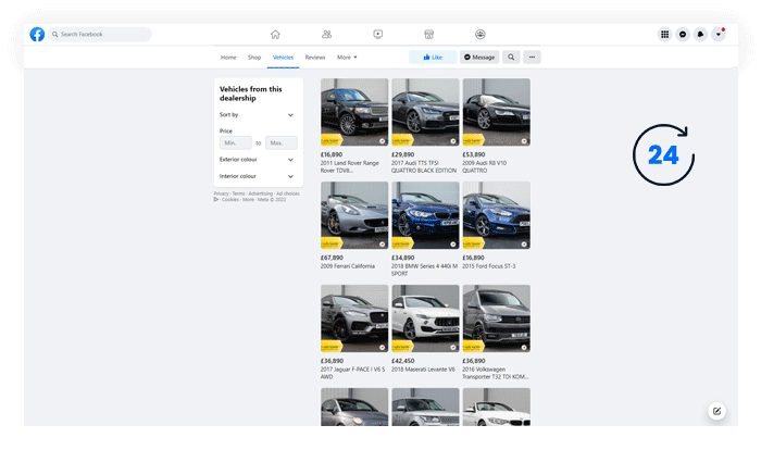 Facebook Vehicles Tab Facebook Automotive